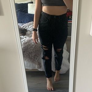 Madewell The momjean black size 27